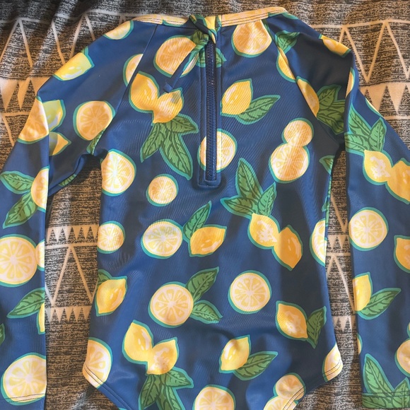 DSG Girls Long Sleeve One Piece Swimsuit Size XS 4-6 - Picture 1 of 3